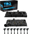 TRQ Ignition Coil Kit 10 Piece Valve Cover Compatible with 2007-2010 INFINITI QX56 2007-2015 Nissan Armada 2008-2012 Pathfinder 2008-2015 Titan 2012-2015 NV2500 2012-2015 NV3500