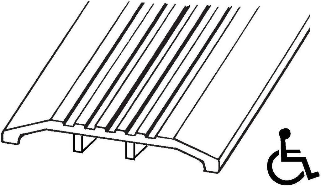 8 FT Long x 6' Wide x 1/2' Heavy Duty Corrugated Aluminum Threshold
