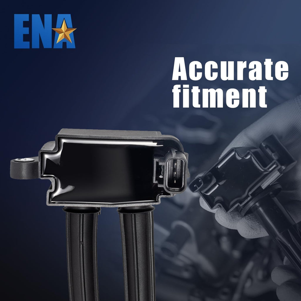 ENA Set of 8 Ignition Coil Pack 16 Spark Plug Compatible with Chrysler Dodge Jeep Ram 1500 2500 3500 300 Charger Durango Magnum Commander Aspen Grand Cherokee 2006-2008 5.7 6.1 V8 Replace# UF504 570
