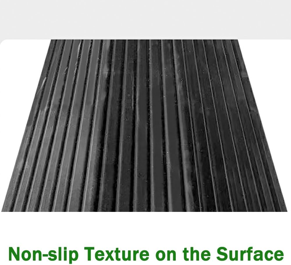 3' Rise Wheelchair Ramp Access Ramps, Bridge Threshold Ramp Heavy Duty Rubber Entry Ramps for Sidewalk Driveways Doorway