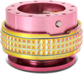 NRG Innovations SRK-210PK/MC Quick Release Kit (Pink Body/Neochrome Pyramid Ring)