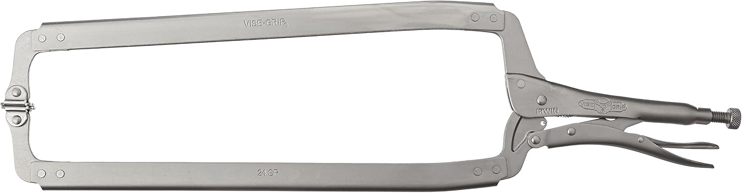 Locking C-Clamp Plier w/Swivel Pads (VICE-GRIP #24SP) - 24'