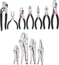 Pipe Expander, 7-piece Tough Alloy Steel Pliers Set With Locking Mechanism Secure Grip And Easy Cutting Turning Clamping Twisting ANSI