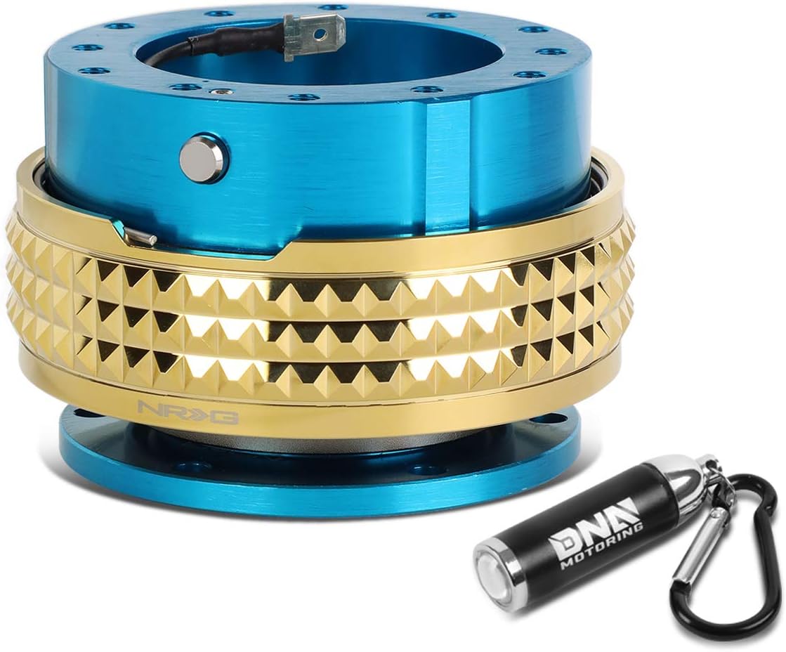 NRG Innovations SRK-210NB-CG Gen 2.1 Steering Wheel Quick Release + LED Keychain Flashlight