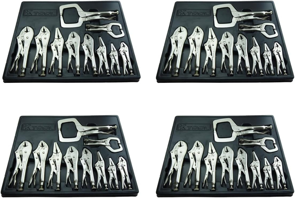 K Tool International Pliers Set 10 pc Locking 4-Pack