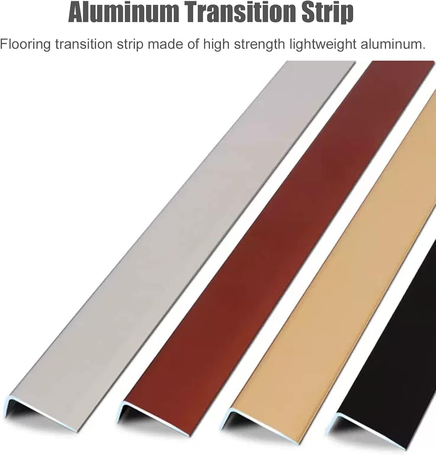 L-Shaped Corner Guard for Floor/Doorway, Aluminum Metal Waterproof Flooring Threshold Transition Strip, Stair Edging Trim Strip (Red Width 28mm(1.1'))
