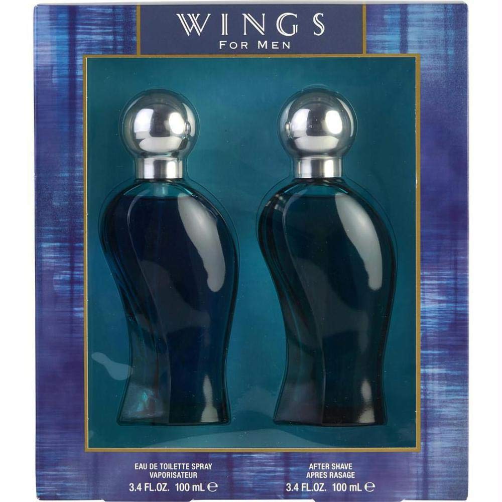 Wings By Giorgio Beverly Hills For Men. Set-edt Spray 3.4 Ounces & Aftershave 3.4 Ounces