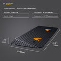 Rubber Threshold Ramp for Doorways Heavy Duty 5cm 2' Rise Wheelchair Ramp, 1 Pack Recycled Rubber Power Curb Ramp for Door Threshold Wheelchair Scooter Curb Ramp(RTR50)