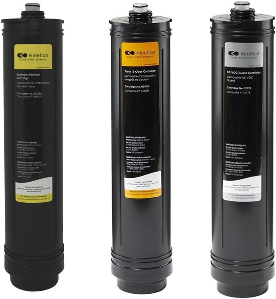 Set of 3 Kinetico filters. (Part No. 9309A Yellow, 9306B Orange & 12778 Silver)