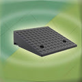 Portable Wheelchair Ramp, Rubber Driveway Curb Ramps, 2' 5' 7' Rise Doorway Threshold Ramp, Steps Transition Ramp for Warehouse Sidewalk Steps(50x50x18cm)