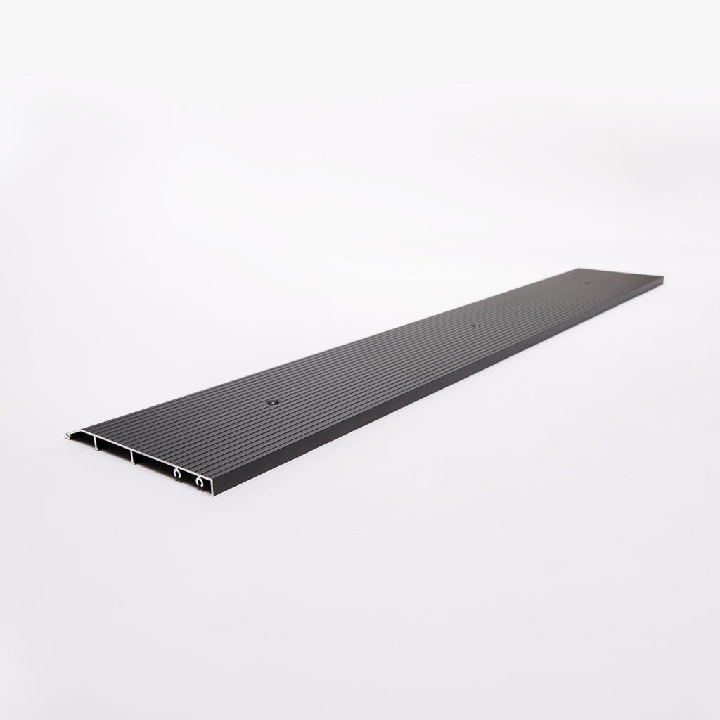 ADA Tile Saddle Threshold Aluminum ADA Compliant Door Saddle for Tile Floors – 1/2' Height – 5-1/2' or 6-1/2' Wide – Prehung Ready, Top Screw Holes Commercial-Residential (48'x 6 1/2')