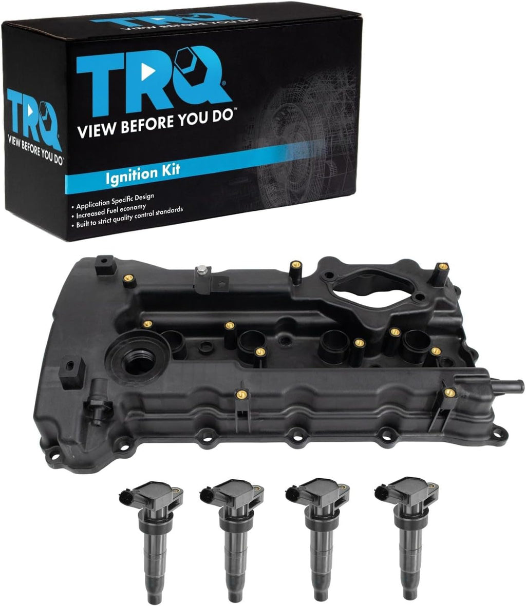 TRQ Ignition Coil Kit 5 Piece Compatible with 2011 Hyundai Sonata 2014-2015 Tucson 2011-2013 Kia Optima 2014-2016 Sportage