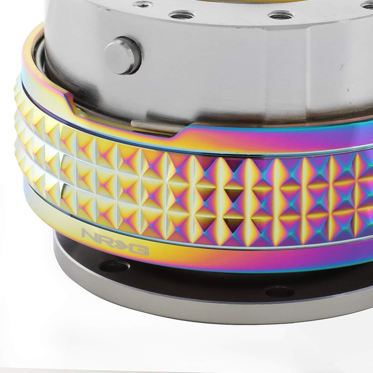 NRG Innovations SRK-210GM/MC Quick Release Kit (Gunmetal Body/Neochrome Pyramid Ring)