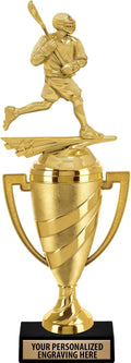 Lacrosse Trophy, 14' Gold Cup Mens Lacrosse Trophies with Free Personalization