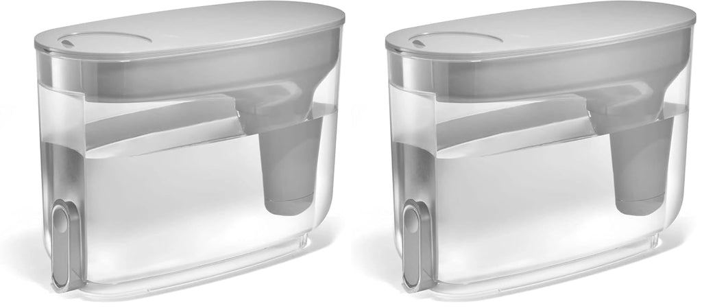 LifeStraw Home — Water Filter Dispenser, 18-Cup, Pebble (Pack of 2)