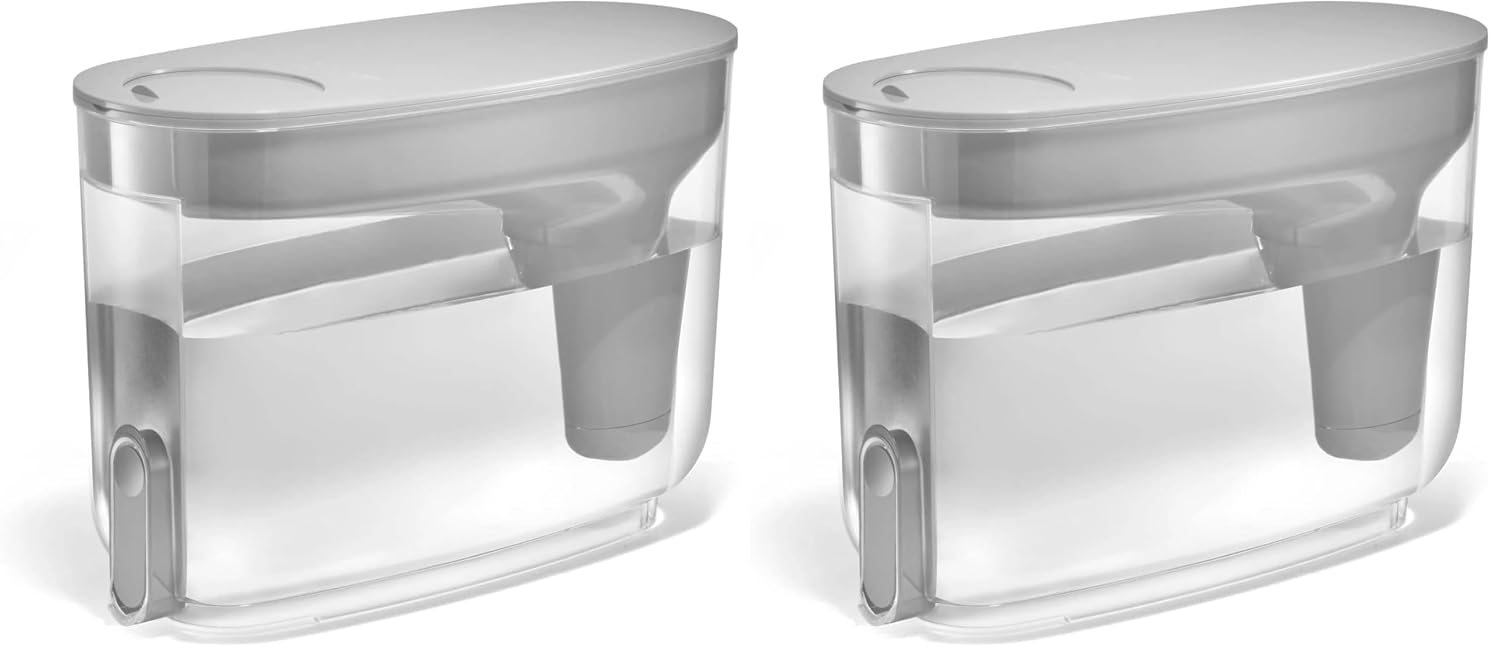 LifeStraw Home — Water Filter Dispenser, 18-Cup, Pebble (Pack of 2)