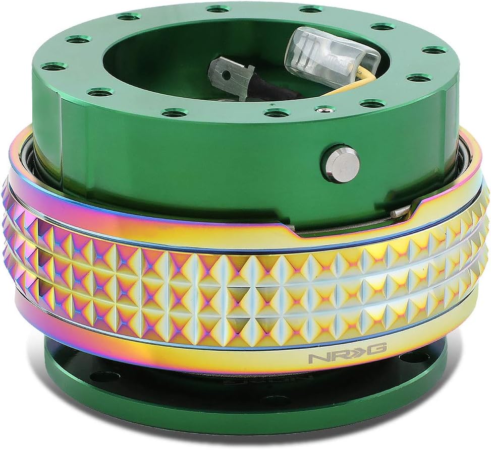 NRG Innovations SRK-210GN/MC Quick Release Kit (Green Body/Neochrome Pyramid Ring)