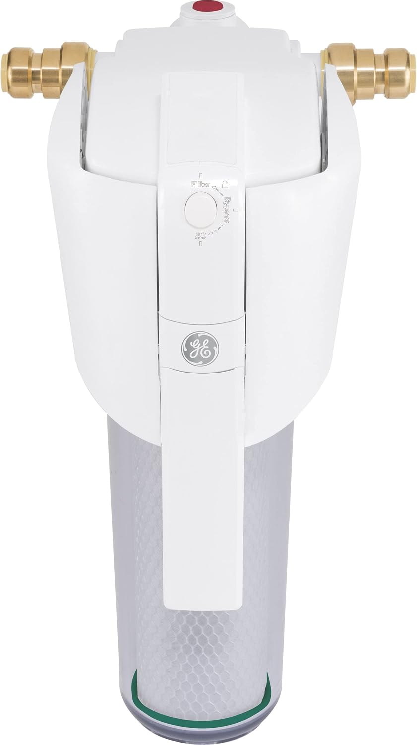 GE FTHLM Whole House Water Filter, Replacement for Water Filtration System, NSF Certified: Reduces Chlorine, Sediment, Rust & Other Impurities, Replace Every 3 Months for Best Results (Pack of 4)