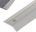 1 Inch Wide Aluminum Floor Threshold Strip - Non-Slip Carpet & Floor Transition Edging Trim(Silver,135cm)