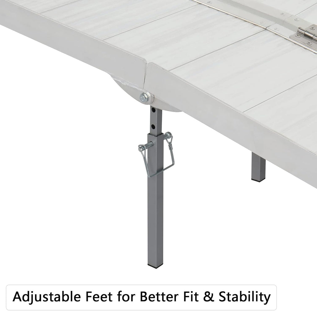 10FT Wheelchair Ramp w/Carrying Handle & Adjustable Supporting Legs, Non-Skid Foldable 10' Mobility Ramp, 600LBS Weight Capacity for Home Steps Stairs Doorways Door Threshold