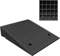 Portable Kerb Ramp Heavy Duty Rubber Curb Ramp Rise Height Threshold Ramp Driveway Ramps for Car Motorcycle Wheelchairs Scooter Bike Truck Forklifts(19.7x23.6x8.7in)