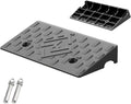 Curb Ramp, 1.6' to 8' Rise Threshold Ramps for Doorways, 22000lbs Heavy Duty, for Forklifts, Trucks, Buses, Cars, Wheelchairs, Bikes(50x30x15cm/19.7x12x6in)