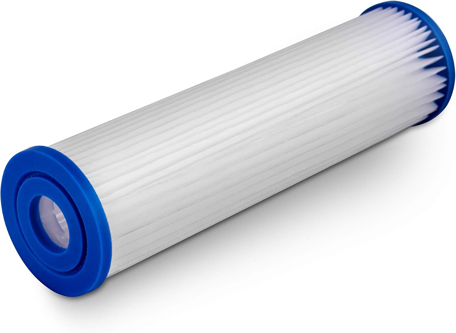 Pleated Sediment Water Filter Cartridge 9.87'x 2.5' Amplified Surface Area, Removes Sand, Dirt, Rust, Extended Filter Life WELL-MATCHED with WHKF-WHPL, 801-50, WB-50W, WFPFC3002, SPC-25-1050 (50 Pack)