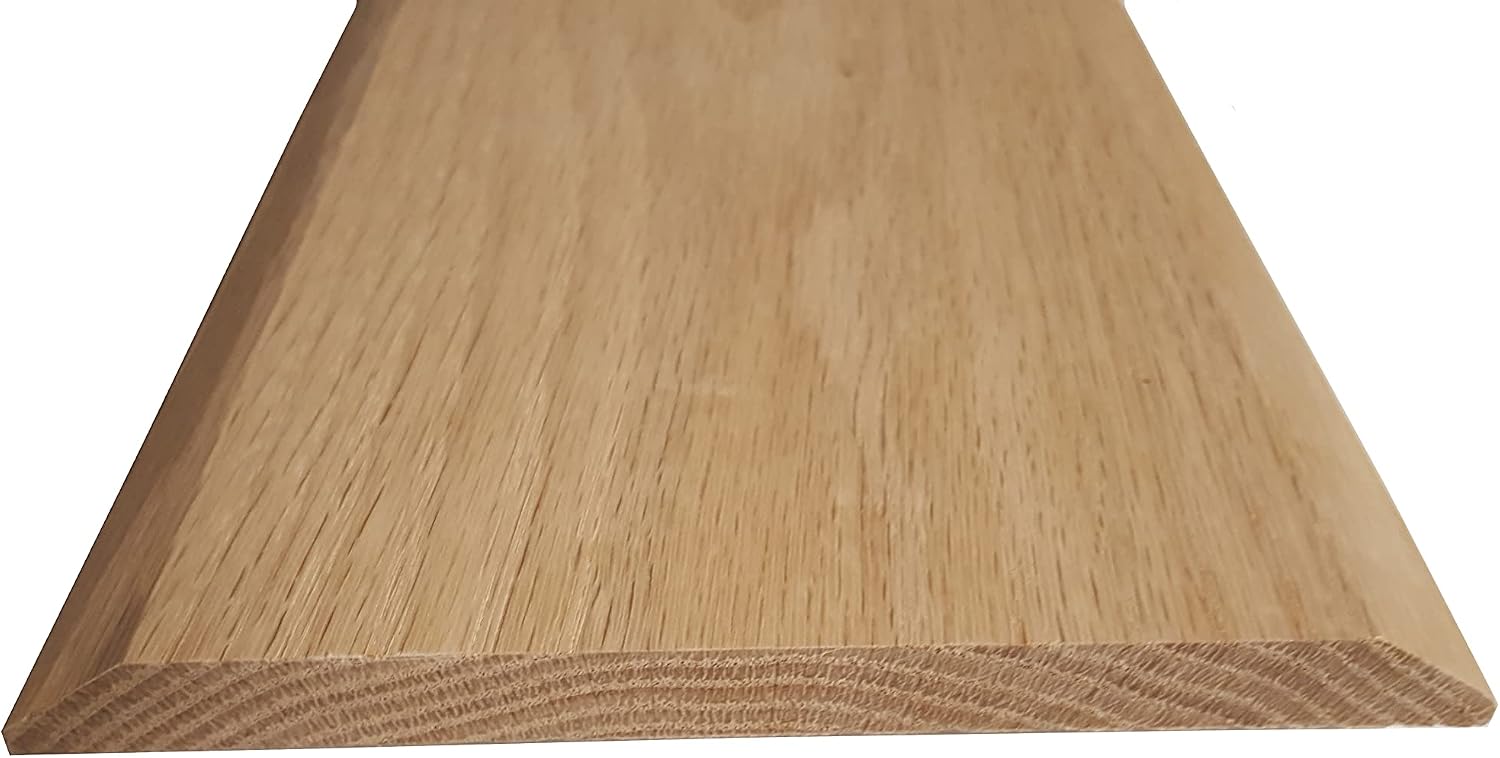 Solid Red Oak Interior Threshold - Style A - 3/4 in x 6 1/2 in x 84 in