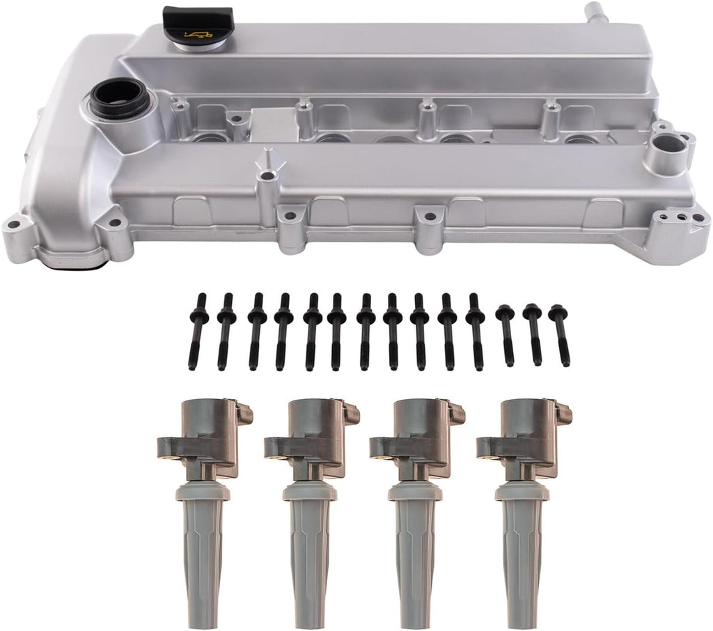 TRQ Ignition Coil Kit 5 Piece Compatible with 2009-2012 Ford Escape 2010-2012 Fusion 2009-2011 Mercury Mariner 2010-2011 Milan