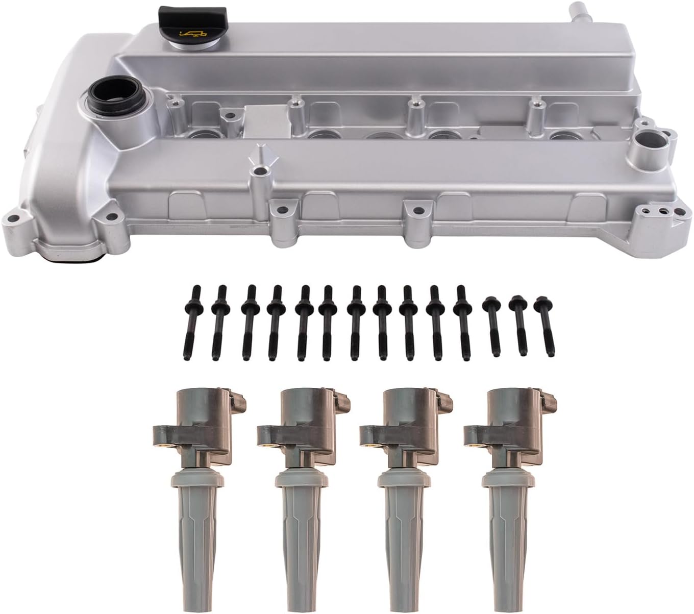 TRQ Ignition Coil Kit 5 Piece Compatible with 2009-2012 Ford Escape 2010-2012 Fusion 2009-2011 Mercury Mariner 2010-2011 Milan