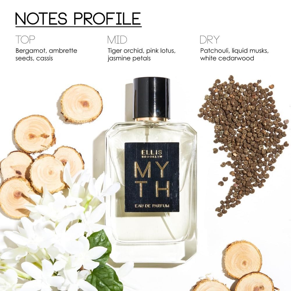 Ellis Brooklyn FLORIST & MYTH Eau De Parfum for Women - Clean Perfume, Long Lasting Perfume for Women