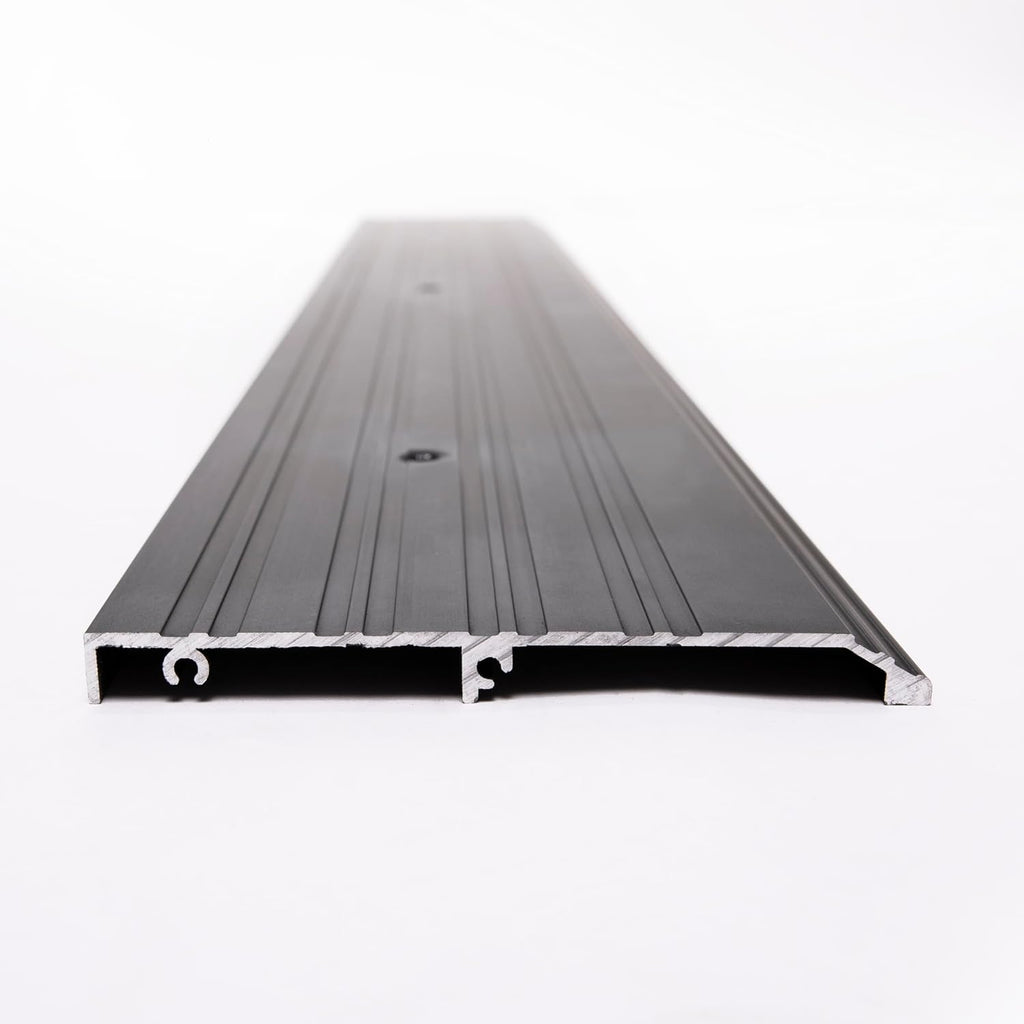 ADA Tile Saddle Threshold Aluminum ADA Compliant Door Saddle for Tile Floors – 1/2' Height – 5-1/2' or 6-1/2' Wide – Prehung Ready, Top Screw Holes Commercial-Residential (48'x 5 1/2')