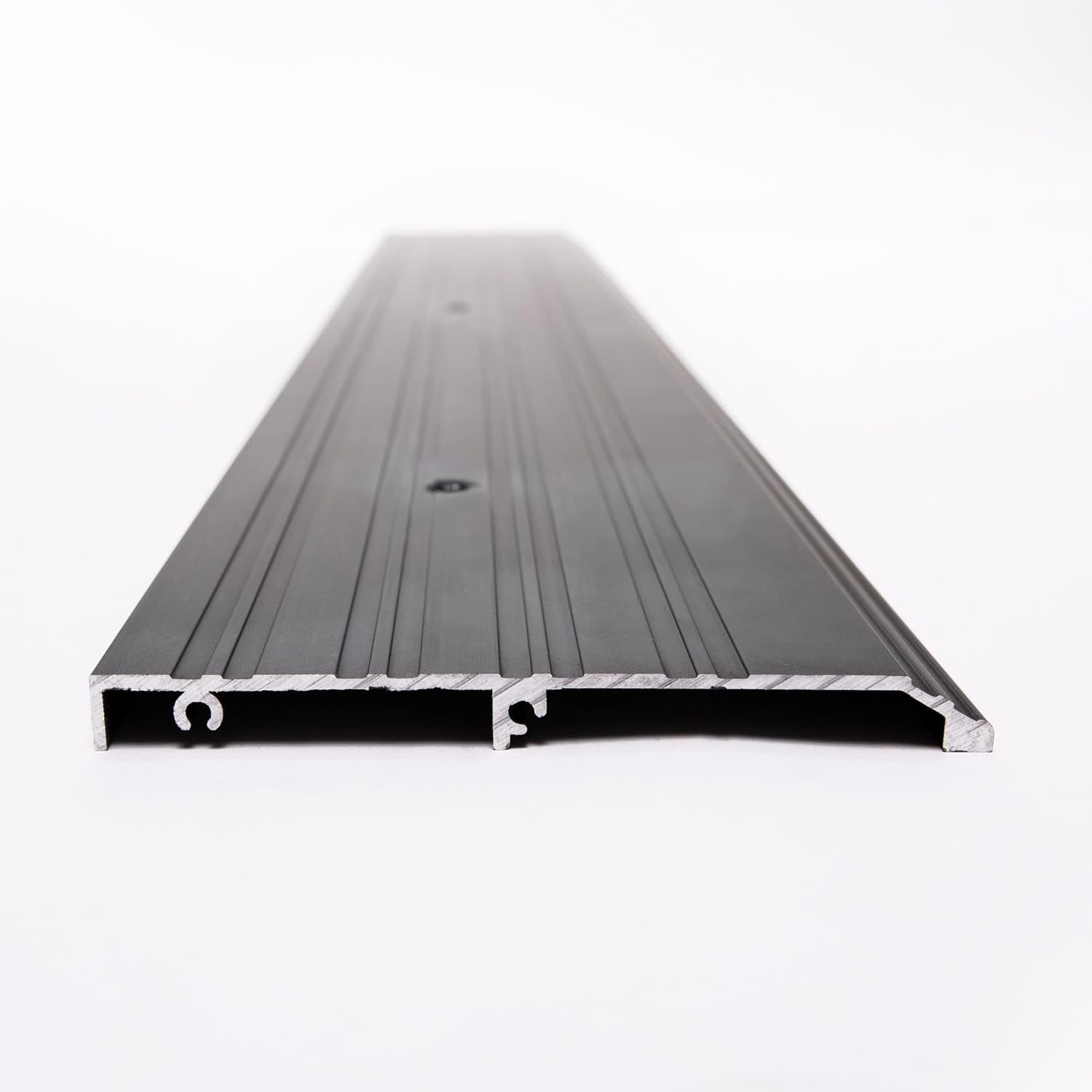 ADA Tile Saddle Threshold Aluminum ADA Compliant Door Saddle for Tile Floors – 1/2' Height – 5-1/2' or 6-1/2' Wide – Prehung Ready, Top Screw Holes Commercial-Residential (48'x 5 1/2')