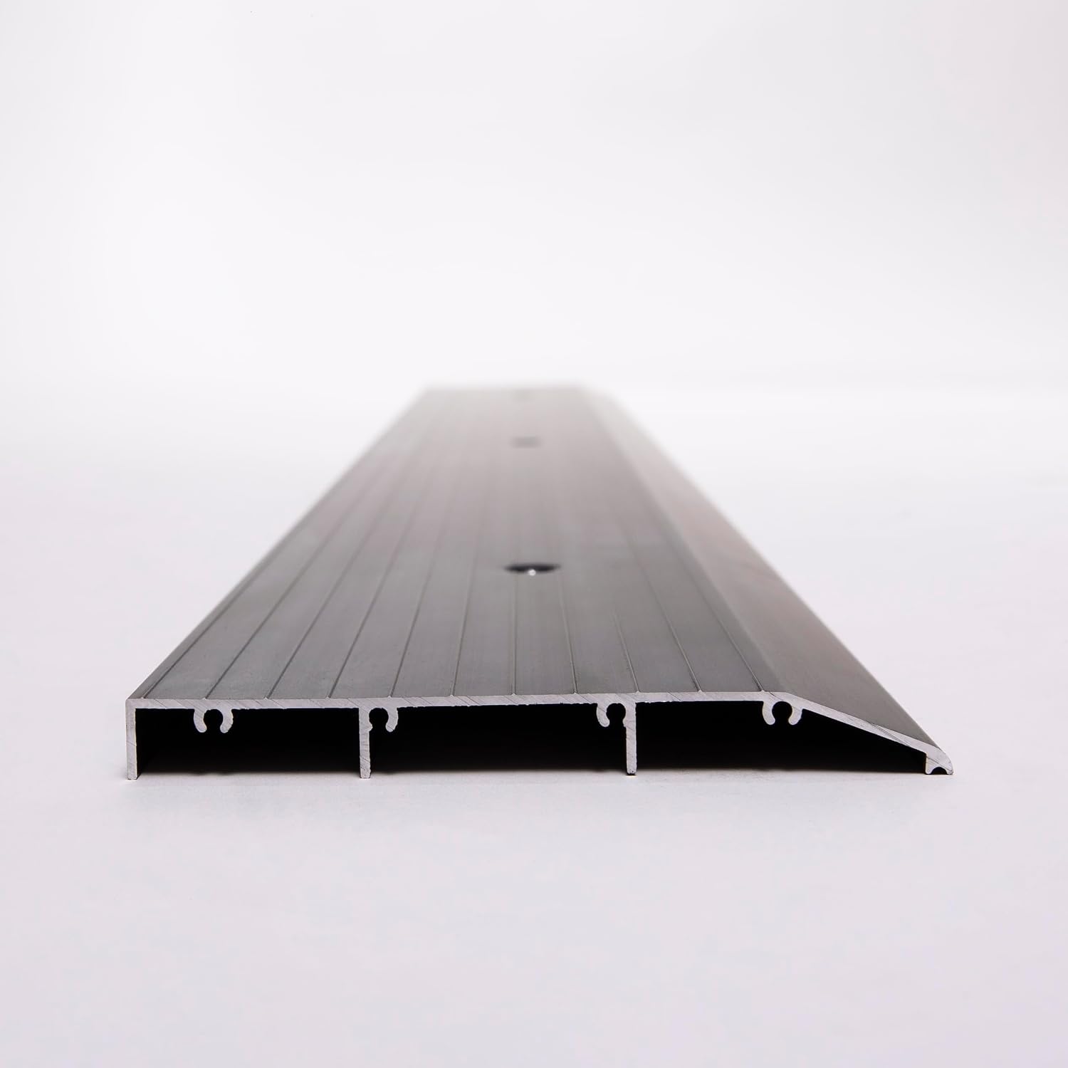 ADA Tile Saddle Threshold Aluminum ADA Compliant Door Saddle for Tile Floors – 1/2' Height – 5-1/2' or 6-1/2' Wide – Prehung Ready, Top Screw Holes Commercial-Residential (48'x 5')