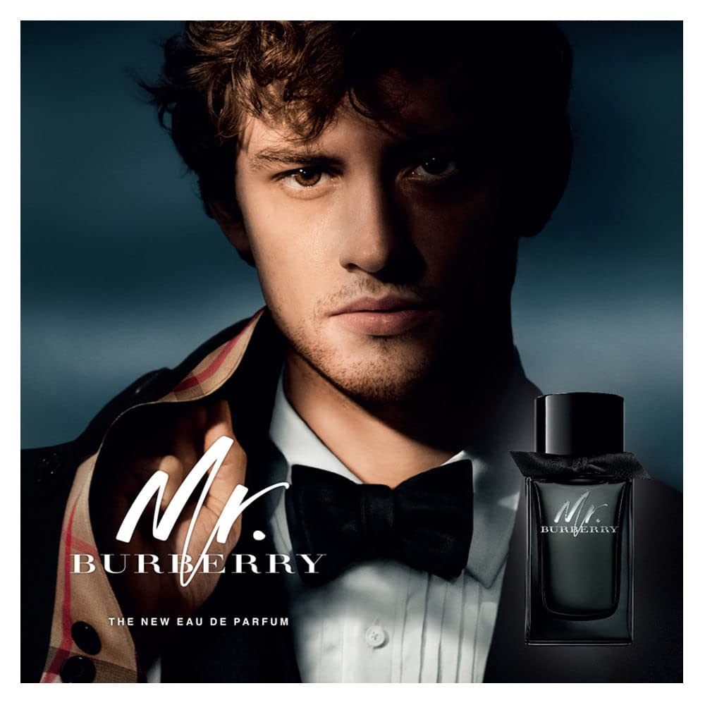 Burberry Mr. Burberry Eau de Parfum – Woody Aromatic Men's Cologne – With Notes of Tarragon, Cinnamon, Patchouli & Vetiver – Long Lasting Fragrance