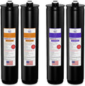 American Filter Company®, #AFC-KN-OP, Compatible with Kinetico® K5, K2, VX, RX and KRO+ Replacement Cartridge set 9306B(Orange) & 9461A(Purple) - 1 Year Pack