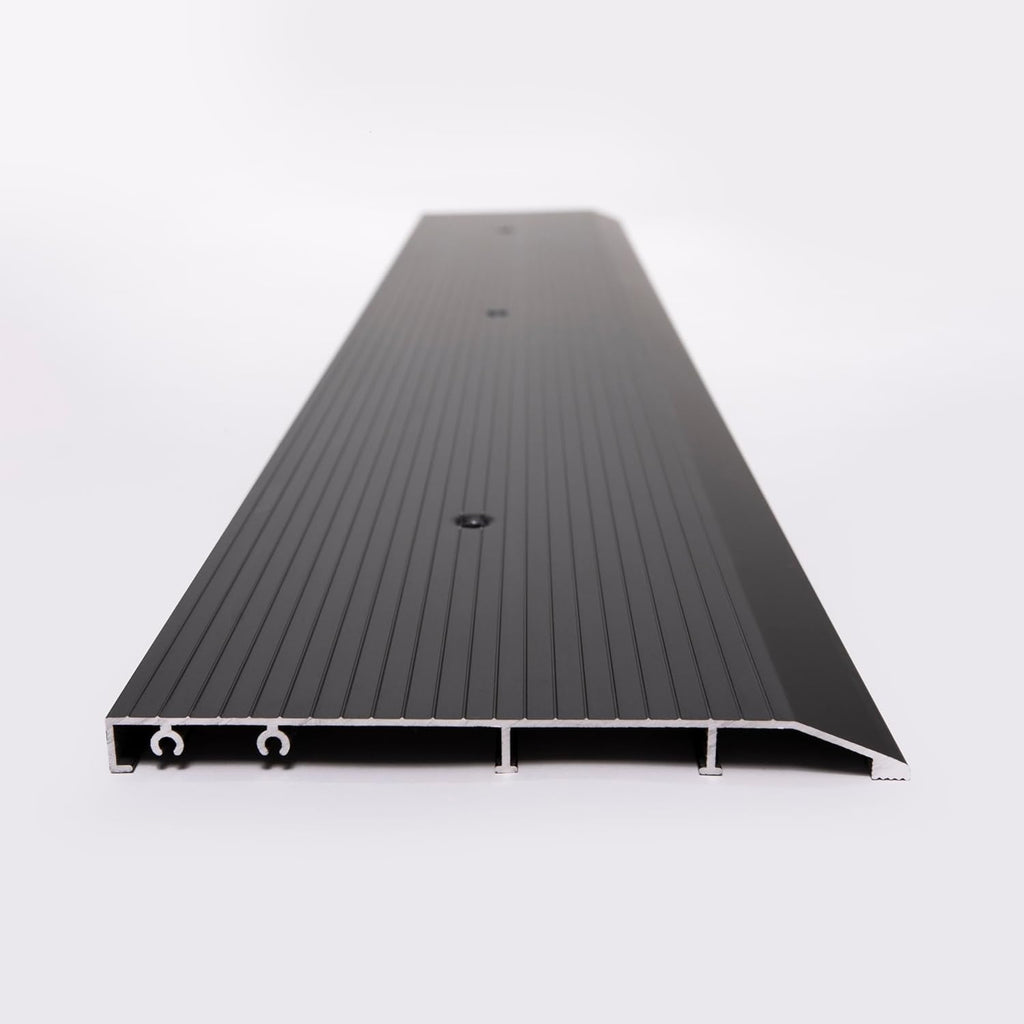 ADA Tile Saddle Threshold Aluminum ADA Compliant Door Saddle for Tile Floors – 1/2' Height – 5-1/2' or 6-1/2' Wide – Prehung Ready, Top Screw Holes Commercial-Residential (48'x 6 1/2')