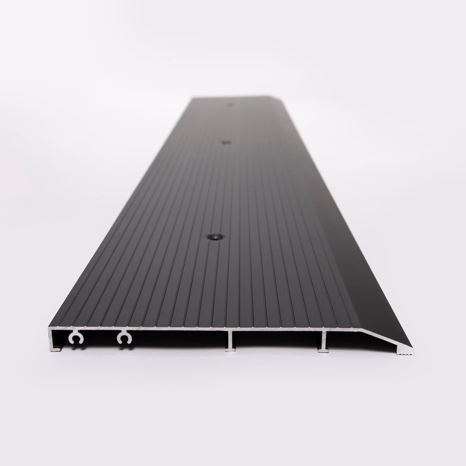 ADA Tile Saddle Threshold Aluminum ADA Compliant Door Saddle for Tile Floors – 1/2' Height – 5-1/2' or 6-1/2' Wide – Prehung Ready, Top Screw Holes Commercial-Residential (48'x 6 1/2')
