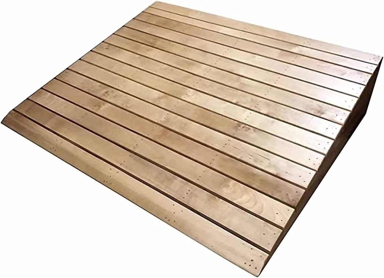 Wooden Threshold Ramp 2-6in Rise, Non-Slip Surface Durable Entry Ramp for Home/Garden Step/Sheds Doors (Size : 30.8x30x12cm)