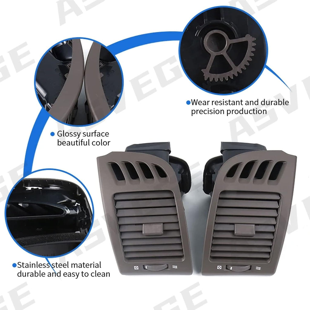 Center Dash A/C Outlet Air Vent Panel for Toyota Camry 2003-2006 Air conditioning outlet assembly-Beige Brown