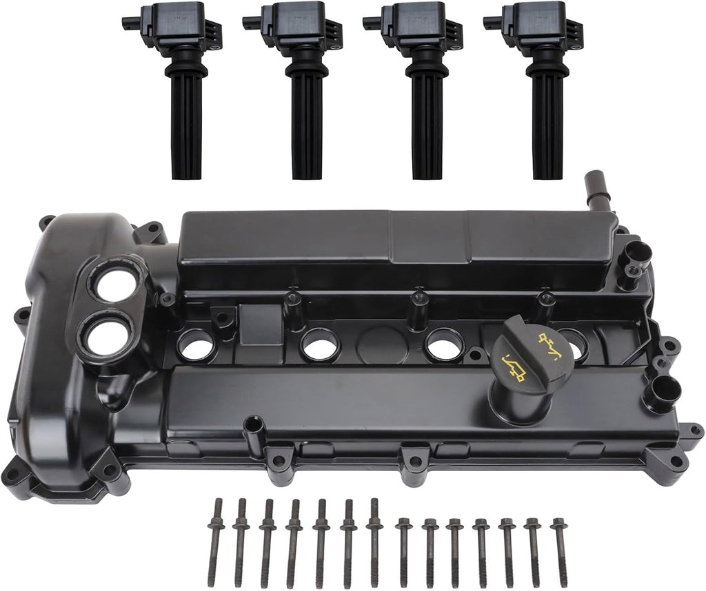TRQ Ignition Coil Kit 5 Piece Compatible with 2012-2014 Ford Focus