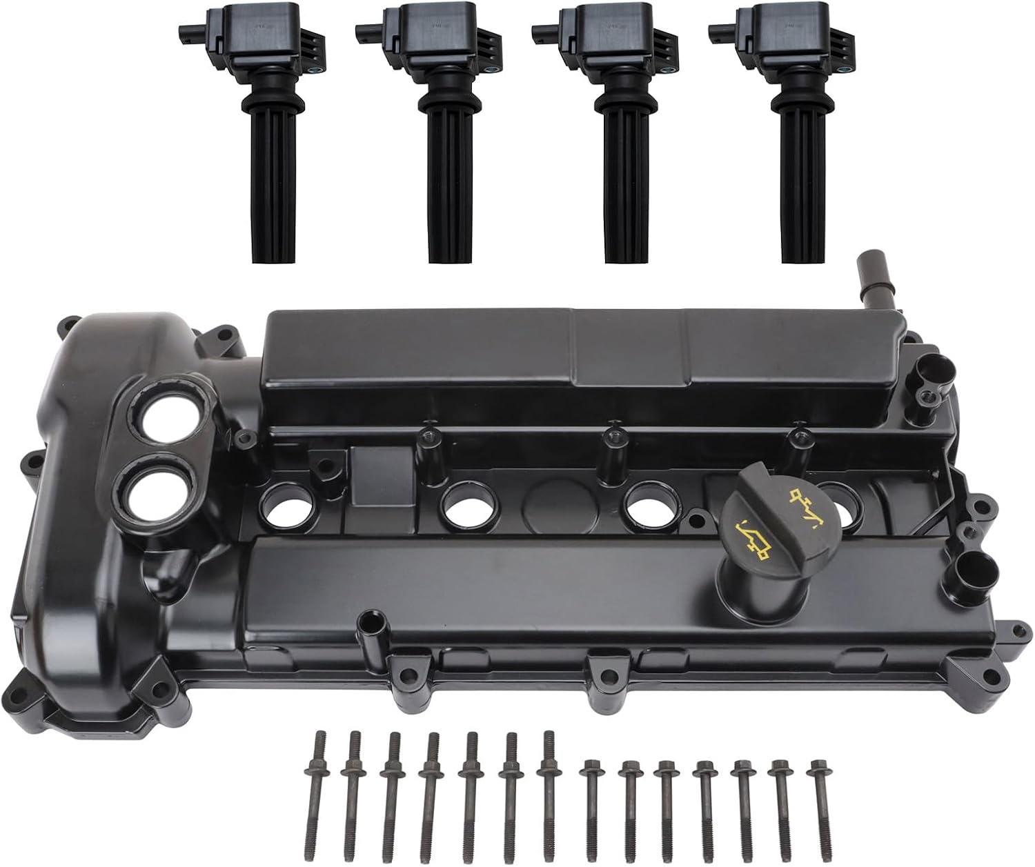 TRQ Ignition Coil Kit 5 Piece Compatible with 2012-2014 Ford Focus