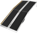 6FT Portable Wheelchair Ramp, Wheelchair Ramps for Home Steps,Folding Ramp with Non-Slip Surface Aluminum Ramps,Wheel Chair Ramp for Wheelchairs Home Steps Stairs Handicaps Doorways