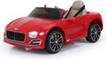 SEHOMY 12V Electric Ride On Car with Remote, Bentley Licensed Motorized Vehicles for Kids Ages 3-8, Battery Powered Children Toy Cars, 4 Wheels, LED Headlights, MP3, Horn, TF Card, USB Port, Red