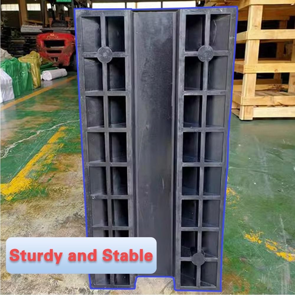 Transition Bridge Ramp 3' Rise Threshold Ramps for Doorways, Heavy Duty Wheelchair Ramp Rubber Driveway Curb Ramps for Door/Garage/Stairs/Steps
