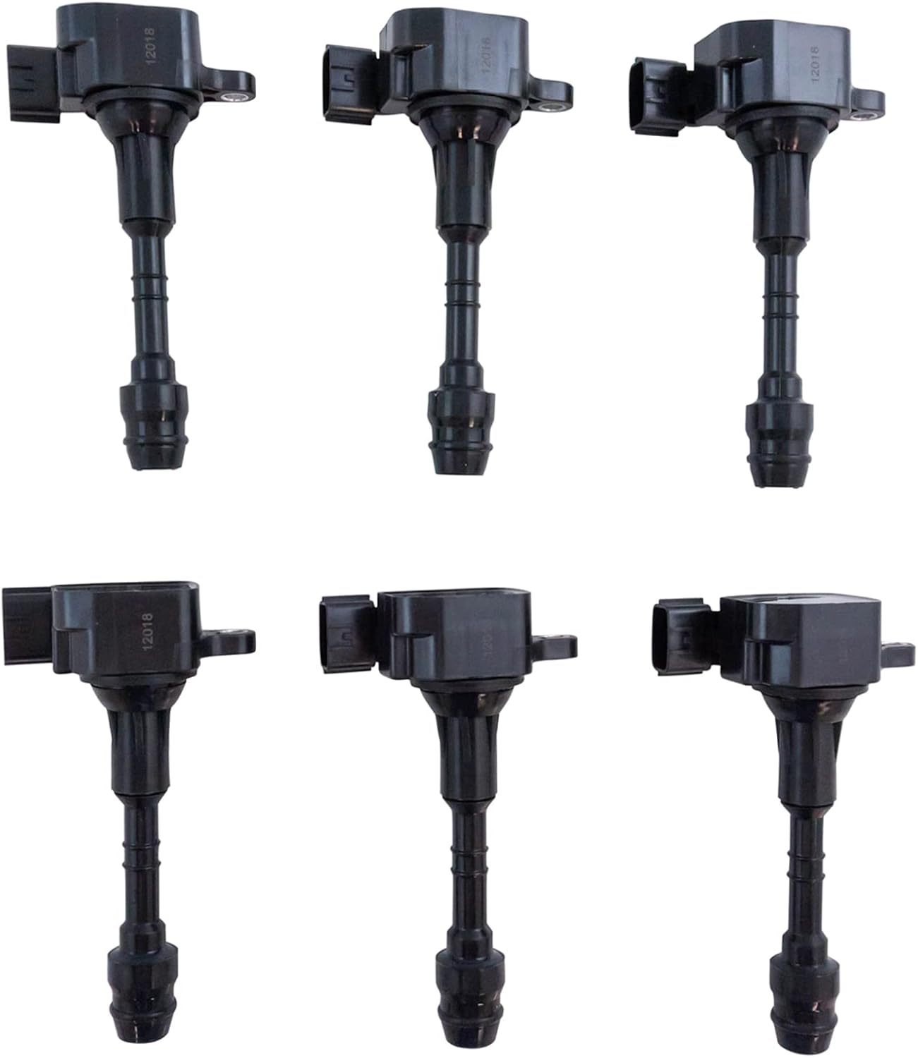 TRQ Ignition Coil & Spark Plug Kit Iridium 6 Piece Compatible with 2002-2004 Infiniti I35 2002-2006 Nissan Altima V6 3.5L 2002-2008 Maxima 2003-2007 Murano 2004-2009 Quest