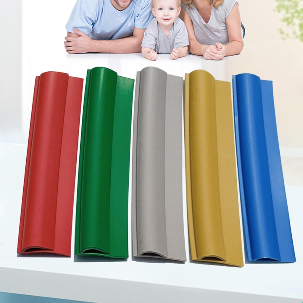 Floor Transition Strip ，Carpet to Floor Transition Strip, Soft Pvc Rug Edge Trim Doorway Threshold Gap Cover for Wheelchairs Walker Access, 3 10 20 36 49 82 FT Long Interior Flooring Bars Bridge Profi