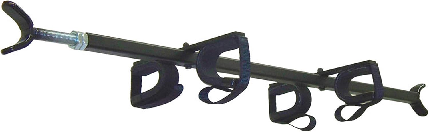 Great Day Quick-Draw Overhead Gun Rack For Tactical Weapons - Intended For Jeep Wrangler With Roll Bar Width of 42-48in - Black Powder-Coated Finish - 2 Gun Model, QD857T-OGR-JEEP