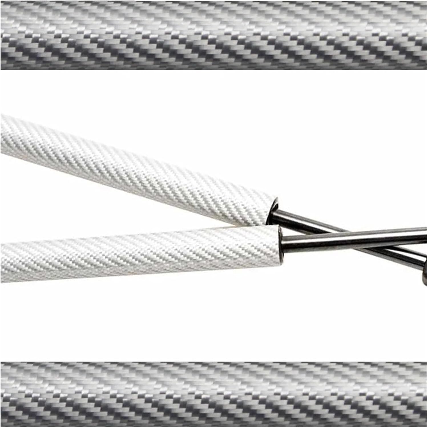 Dampers 1991-1998 Compatible with VW Golf MK3 Front Bonnet Hood Modify Lift Support Shock Accessories Absorber Car Parts(Color:Silver Carbon Fiber)