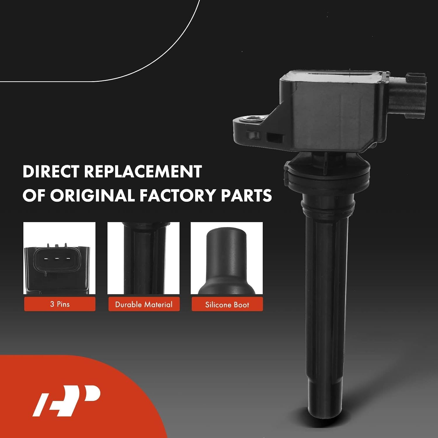 A-Premium Set of 6 Ignition Coil Pack and Iridium Spark Plugs Compatible with Suzuki Grand Vitara 2006-2008, 2.7L